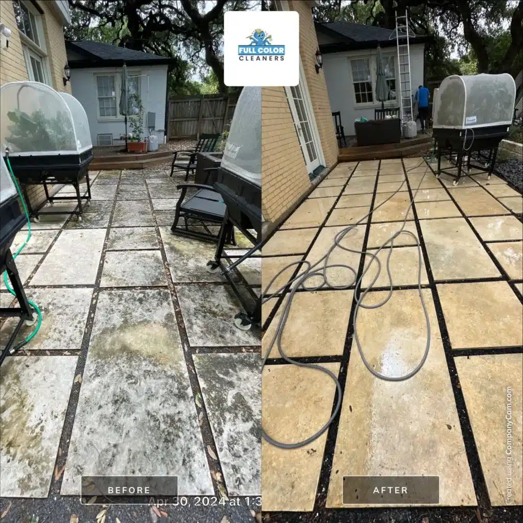 Pressure Washing Back Patio