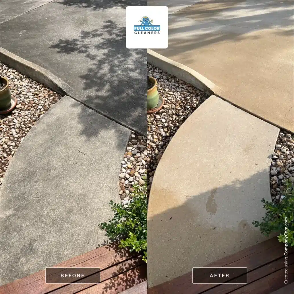 Pressure Washing Walkway and Driveway